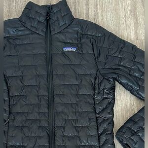 Patagonia Micro Puff Jacket Womens Small Black Puffer Coat LikeNEW Condition